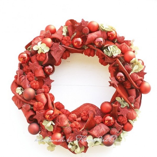 RED SWIRLS BIS wianek FloraArt