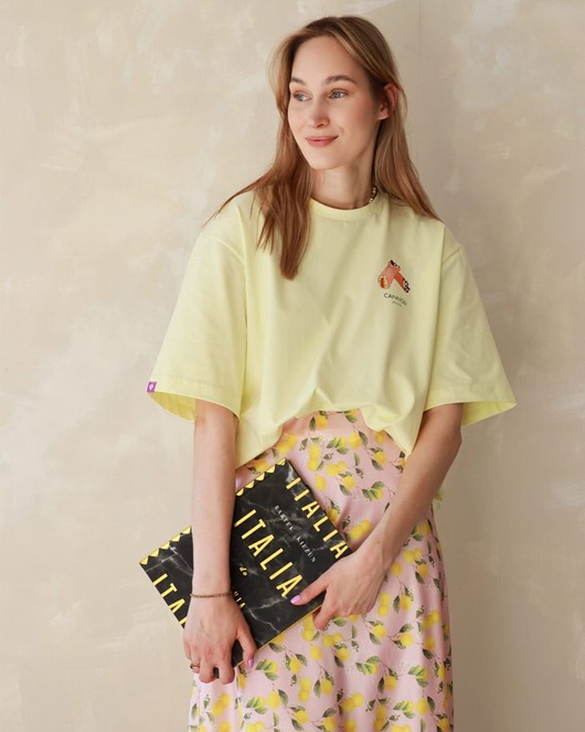 t-shirt damskie Koszulka unisex Dolce Vita Tee - Sandy Beige