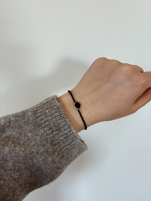 bransoletki z kamieni naturalnych Bransoletka  Onyks róża