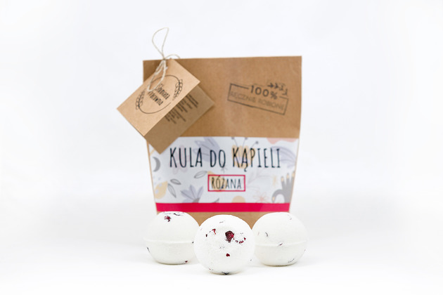 produkty do kąpieli Kula do kąpieli Różana