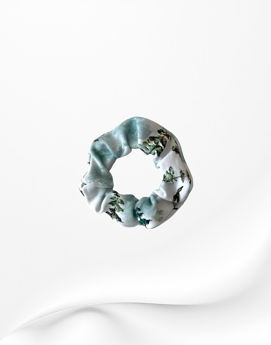gumki do włosów Scrunchie gumka frotka wąska góry i las