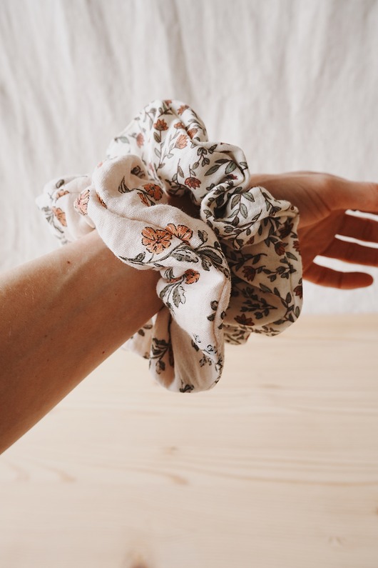 gumki do włosów Zestaw muślinowych frotek