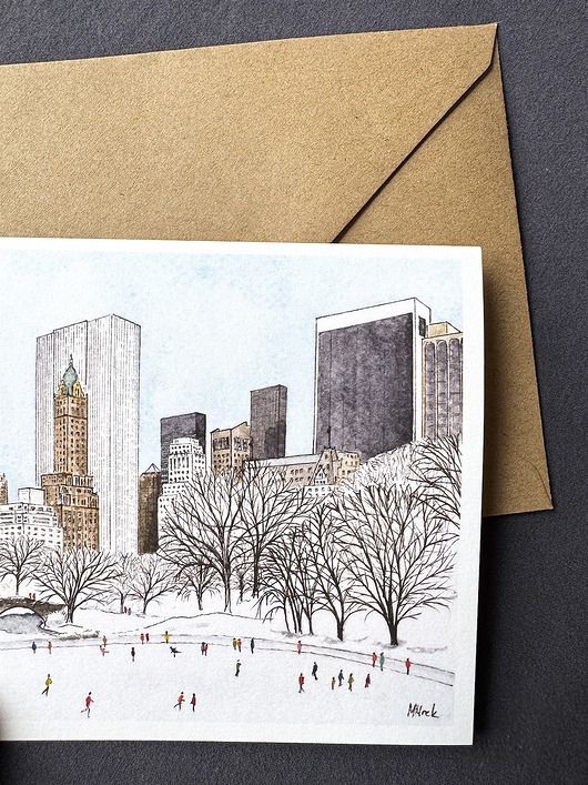 kartki okolicznościowe - wydruki Kartka składana 'New York'