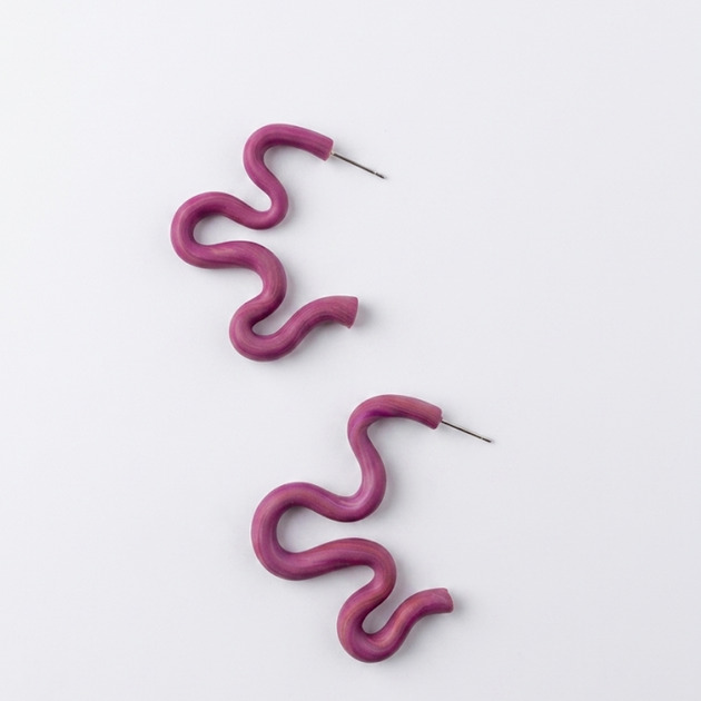 kolczyki z masy plastycznej Kolczyki Twist