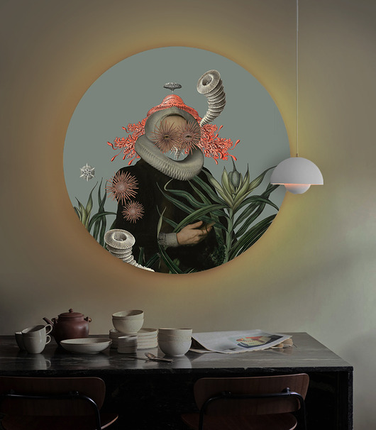 kinkiety Lampa Ścienna - Dots Lighting Lady Medusa Blue