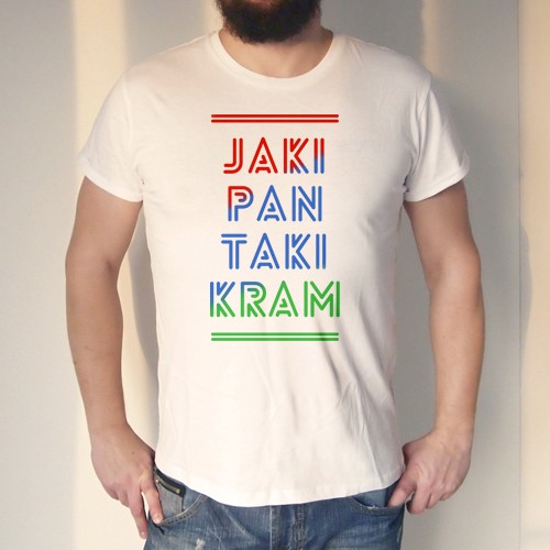 Jaki pan taki kram Podwinięta męska Biała ONE MUG A DAY
