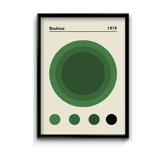 plakaty Plakat Bauhaus Green No.2