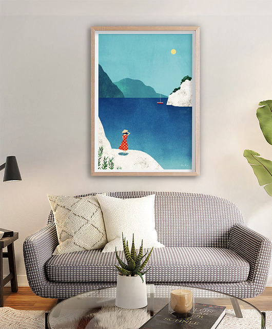 plakaty Morze Śródziemne - plakat 50x70 cm - wybrzeże Calanques