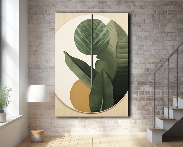 plakaty Tropikalne liście - Plakat - Loft, Minimalizm #78