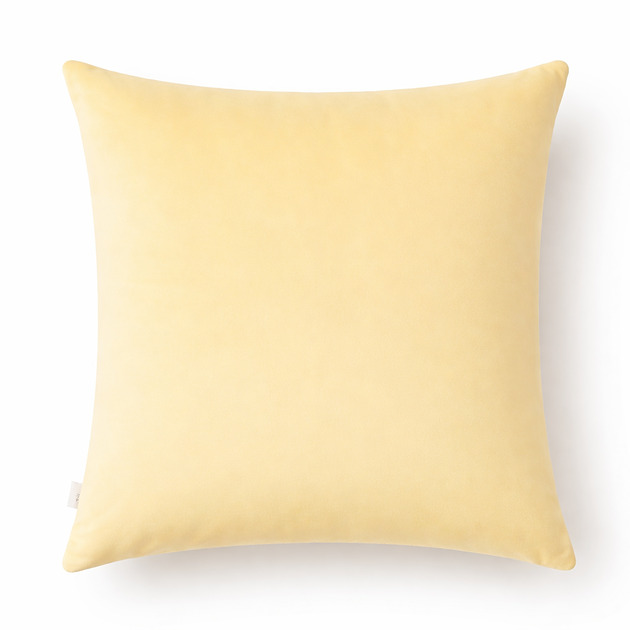 poduszki gładkie Masełkowa poszewka dekoracyjna z weluru