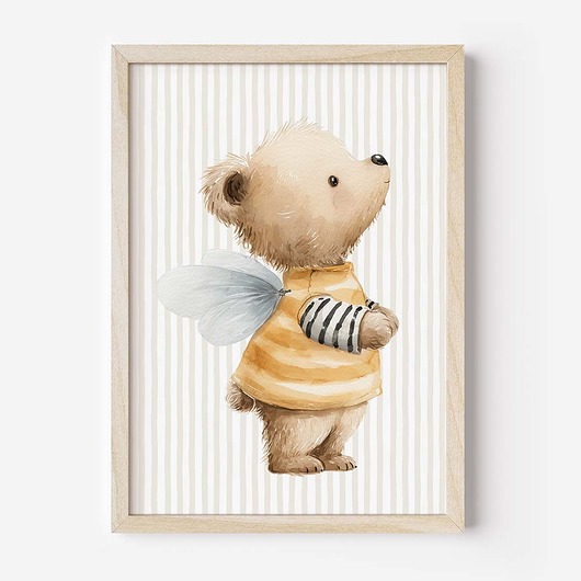 obrazy i plakaty do pokoju dziecięcego Plakat Na Ścianę Dla Dzieci Pszczółkowi Przyjaciele nr. 10