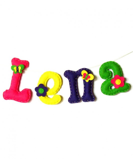 Literki z filcu - Lena - 12-16cm locoloro