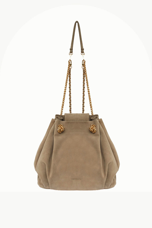 torby na ramię Midi worek "Retro" miękki zamsz