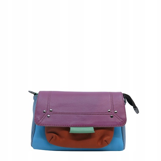 torby na ramię Torebka skórzana, miękka, na ramię długi pasek oryginalna zero waste OLIVKA