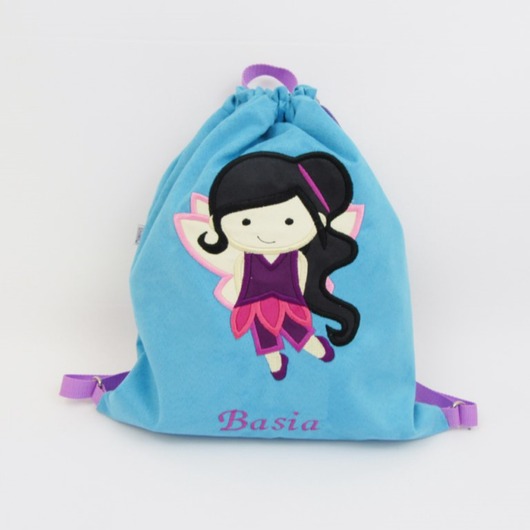 torebki, worki i plecaki dziecięce Plecak z wróżką, plecak z imieniem dla dziewczynki