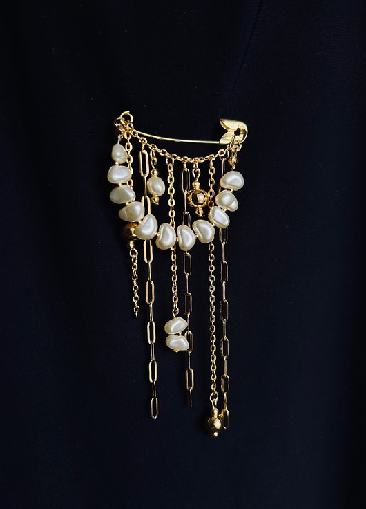 broszki Broszka na agrafce ELEGANCE no.2 Agrafka Studio