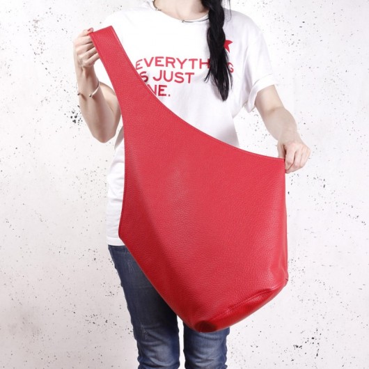 Short Boogi Bag czerwona / torebka hobo / boho hairoo
