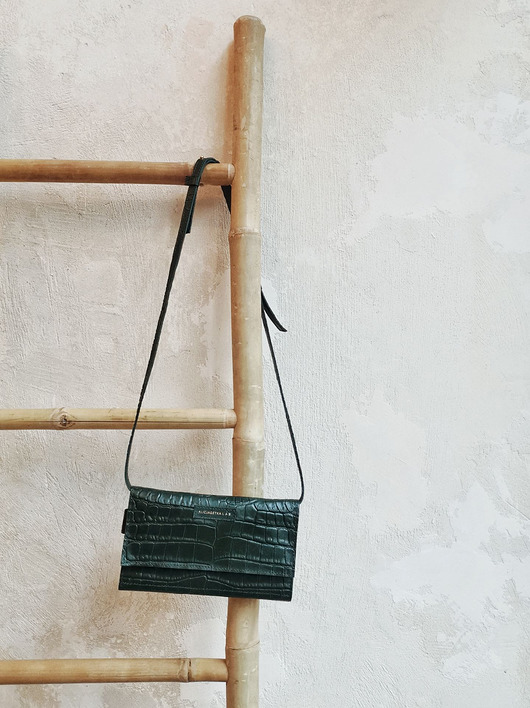 Strap Wallet Green Croco Alicja Getka LAB