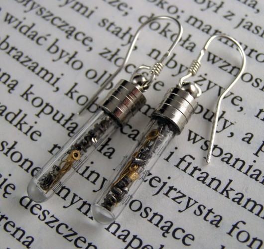 Mechaniczne kolczyki 156 Zegarynki