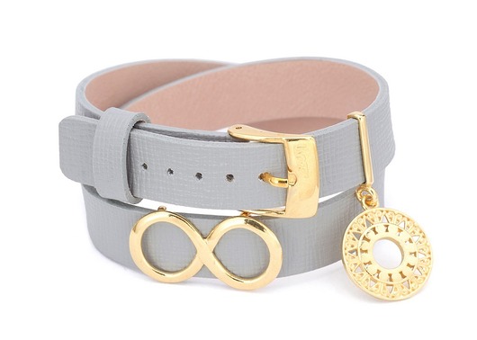 Pasek skórzany ze srebrem 925 Coccola JEWELLERY