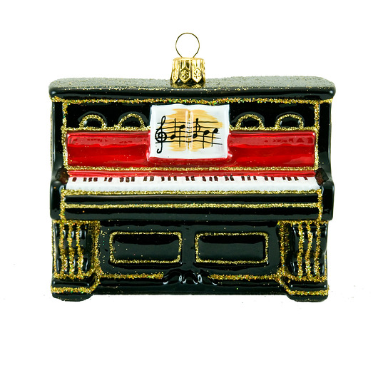 Bombka Pianino Czarne baubles