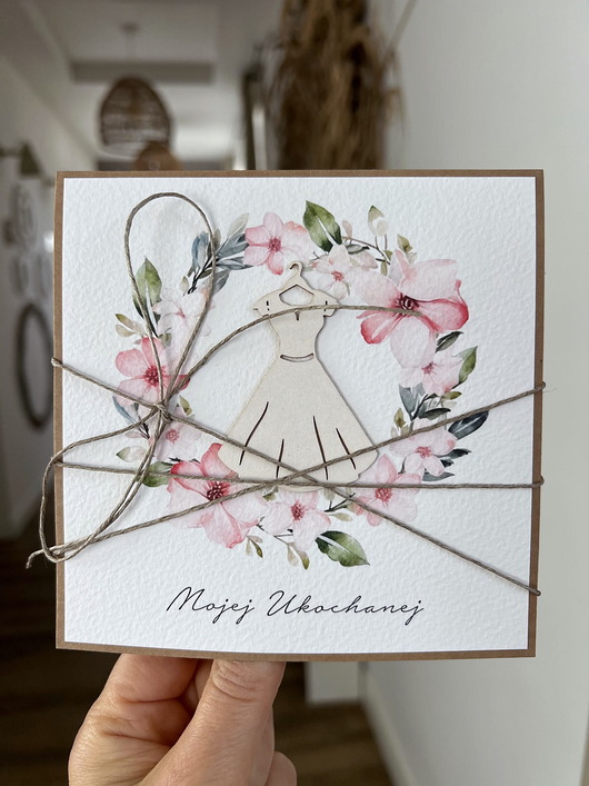 kartki scrapbooking Kartka Mojej Ukochanej