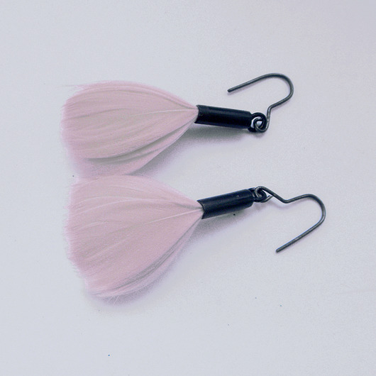 kolczyki z piórami PIÓRKO kolczyki