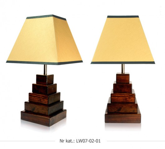 Lampka nocna LW07 ciemne drewno Lightwood