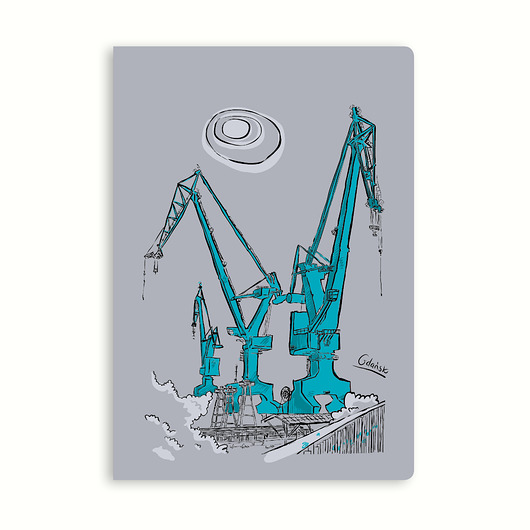 notatniki i albumy Zeszyt Gdańsk Dźwigi