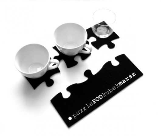 puzzle pod kubek marsz ! felt label