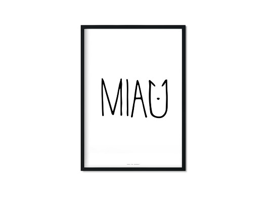 "Miau" Plakat Love The Journey