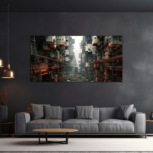 plakaty Futurystyczna Japonia, Cyberpunk - Plakat - Loft, Minimalizm