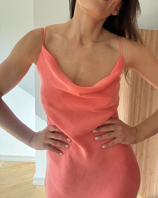 sukienki midi damskie Sukienka Breath coral