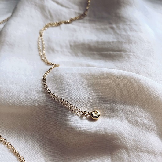 wisiory Mini Liquid Necklace Gold-plated (round drop)