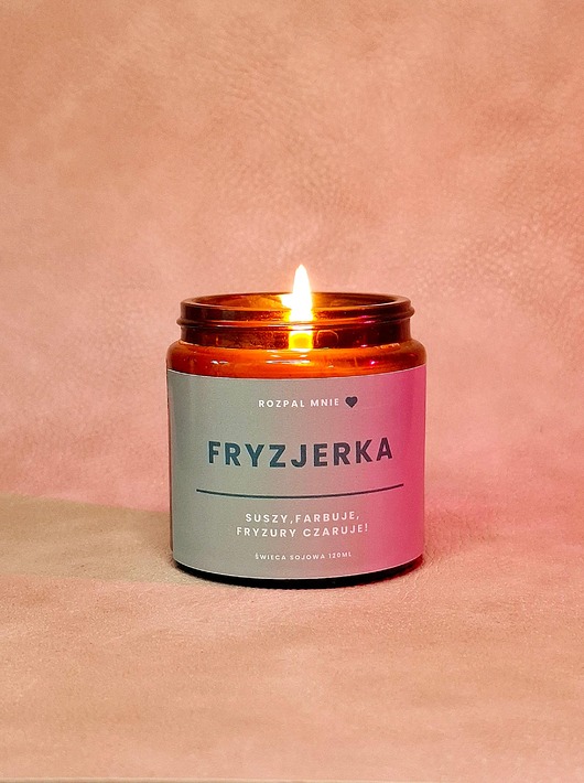świece zapachowe Świeczka sojowa FRYZJERKA