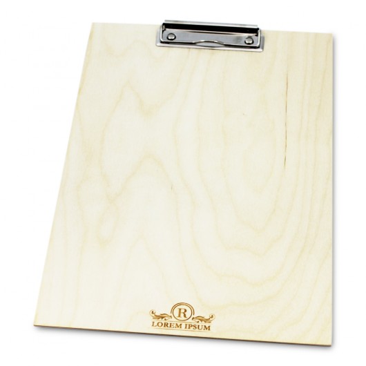 Drewniany clipboard A4+ z grawerem (lakierowany) Graweromat