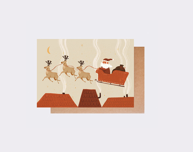 kartki świąteczne Kartka świąteczna - Santa Claus is coming to town