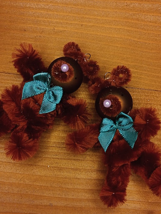 ozdoby choinkowe Zabawki choinkowe - misie brunatne w stylu PRL, handmade