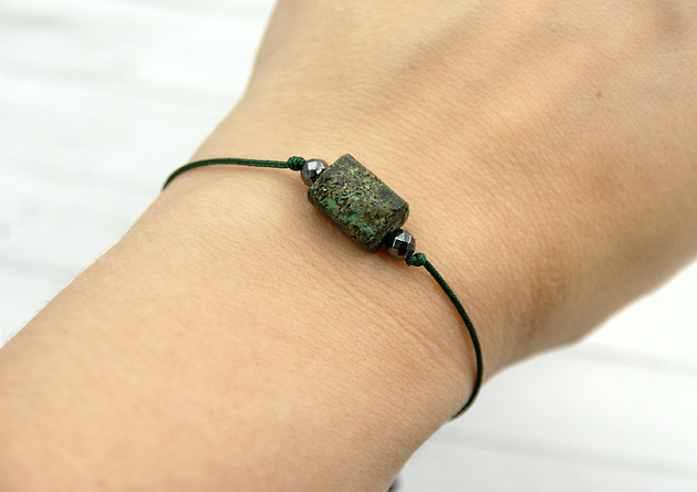 bransoletki z kamieni naturalnych Amulet ENERGIA - turkus afrykański