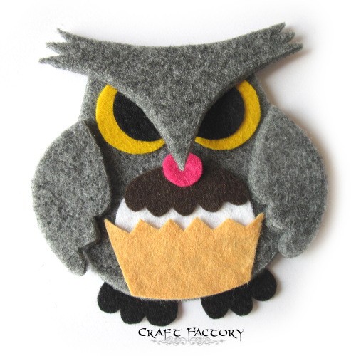 Owlastic Cupcake No 6 - broszka Craft Factory