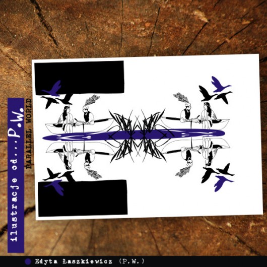 Stare Litografie Wieczornych Pejzaży... 50x70 cm Parallel World
