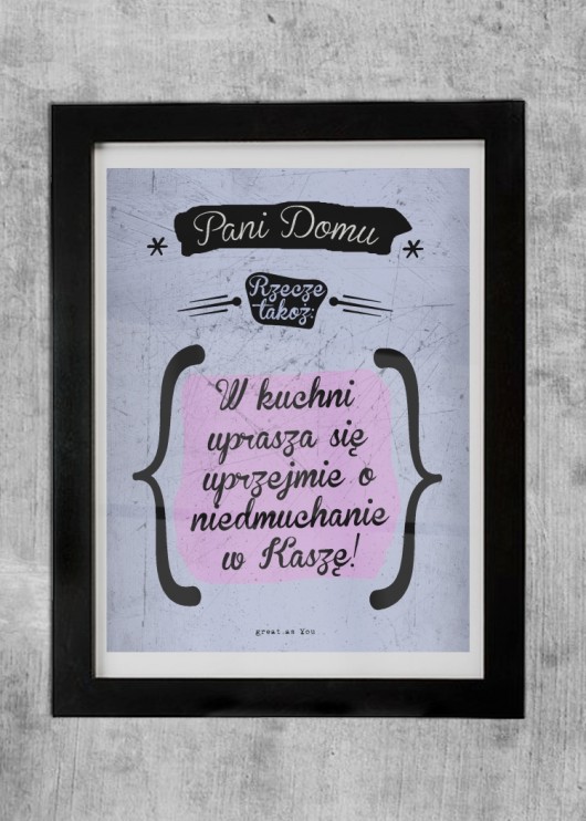 Kasza PLAKAT GAU great as You