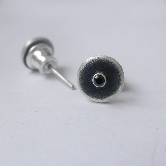 kolczyki z kamieniami Kolczyki OKRĄG