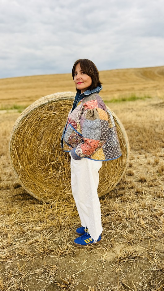 kurtki damskie Kurtka patchwork