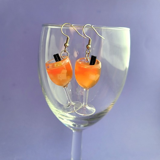 kolczyki z masy plastycznej Kolczyki Aperole