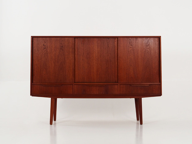 komody i szafki Highboard tekowy, duński design, lata 60, projektant: E.W. Bach