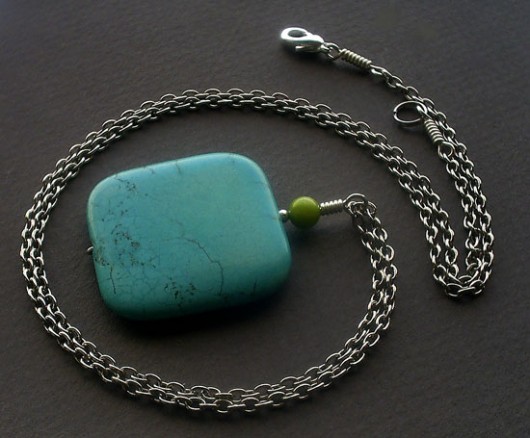 geometric turquoise maghia
