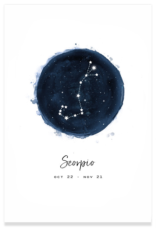 plakaty SCORPIO -  Constelacja Skorpiona -Art Print