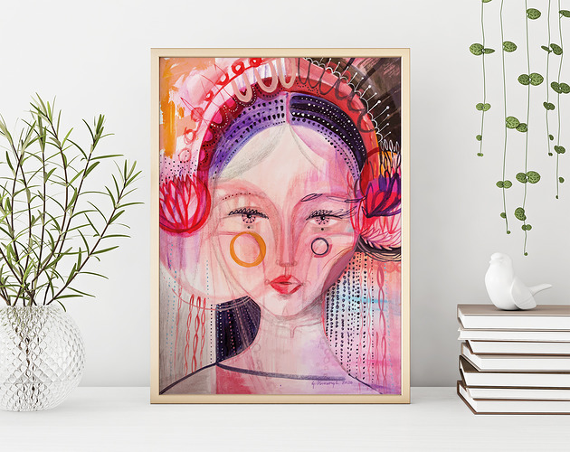 Plakat 50x70 - Matrioszka Gabriela Krawczyk