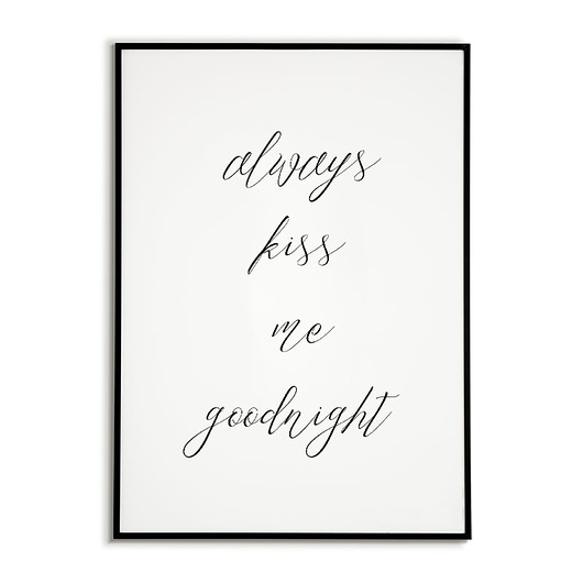 Plakat,grafika Always kiss me goodnight Bajkowe Obrazki